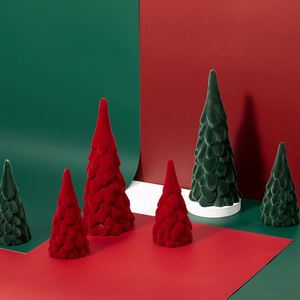 Custom Red/Green <b>Tree</b> Decor Desk Decoration <b>Christmas</b> Ornaments Luxury 10cm 30g - Product Image 1