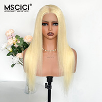Perruque en dentelle transparente MSCICI 13x4, cheveux humains vierges vietnamiens, doux, naturels, lisses, sans colle, vente en gros, 100% cheveux humains