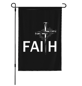 Bandera <span class=keywords><strong>de</strong></span> Jardín <span class=keywords><strong>de</strong></span> Temporada con <span class=keywords><strong>la</strong></span> Frase 'Jesús es <span class=keywords><strong>Dios</strong></span>', Impresa por Ambas Caras, Personalizada para <span class=keywords><strong>Casa</strong></span>, Patio Pequeño, Decoración <span class=keywords><strong>de</strong></span> Bienvenida para Exteriores, Banderas - Product Image 1