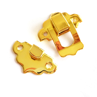 Fermoir à loquet en métal doré robuste pour boîte à bijoux, boîte en bois, coffret cadeau
