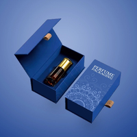 Boîte cadeau magnétique en carton rigide de luxe avec logo imprimé personnalisé, emballage de parfum en papier avec insert