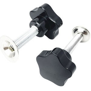 Plastic <b>Knob</b> Screws M5 M6 M8 M10 Star Head Type Black Plastic <b>Knob</b> Handtigh Screw Handle - Product Image 6