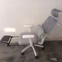 Chaise de bureau de direction au design moderne, rotation à 360 degrés, 3 vérins à gaz, accoudoirs réglables en 2D, dossier en maille à haute élasticité, 3D