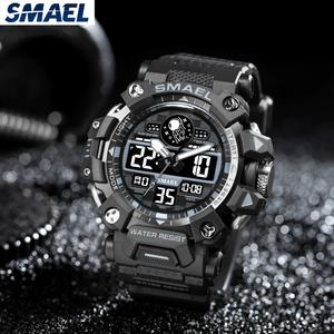 Reloj Deportivo Digital SMAEL 8078 para Hombre, Resistente al Agua 50 Bar, con Alarma, Pantalla LED y Correa de Plástico - Product Image 1
