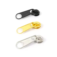 Tirador de Cremallera Metálico Personalizado sin Níquel, sin Bloqueo, para Vestidos, Jeans, Bolsos, en Oro, Plata, Negro, Aleación de Zinc, Tamaño Personalizado