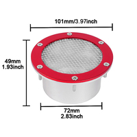 Grille d'admission d'air froid universelle en alliage d'aluminium pour pare-chocs, grille de ventilation, conduit d'air de course, accessoire de modification extérieure de voiture