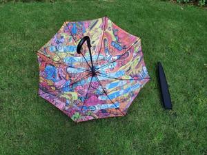 23 Inch Water <strong>Repellent</strong> <strong>Umbrella</strong> Hook Handle j Handle Digital Printing <strong>Umbrella</strong> - Product Image 5