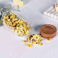 Bocaux en verre empilables, hermétiques et compatibles lave-vaisselle avec couvercles en bois d'acacia, petits bocaux Mason pour le stockage des aliments dans la cuisine