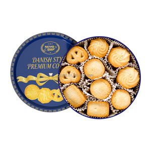 Galletas de Mantequilla Variadas Personalizadas, Caja de Regalo Redonda de Lujo, Galletas de Mantequilla Clásicas - Product Image 2