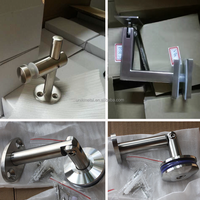 Support de main courante en acier inoxydable de style moderne pour rail de pont de balcon Composants de quincaillerie de bricolage pour systèmes de garde-corps de pont d'escalier