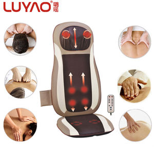 LuYao LY-712A 4D Schwerelosigkeit Shiatsu Körper heizung <span class=keywords><strong>Massage</strong></span> kissen Fernbedienung Vibration Seat Pu Leder - Product Image 4
