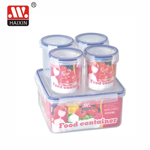 5L Vòng Vuông Trà Bột Rau Bpa Free Không Khí Chặt Chẽ Nhựa Container Cho Thực Phẩm Set Thực Phẩm Lưu Trữ Container Với Khóa Nắp - Product Image 2