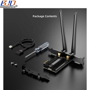 Usine en gros 2.4Ghz <span class=keywords><strong>5Ghz</strong></span> 6GHz 8774Mbps <span class=keywords><strong>WIFI</strong></span> 7 BT5.4 <span class=keywords><strong>PCI</strong></span>-E 1X PCIe <span class=keywords><strong>carte</strong></span> réseau sans fil 2 antennes BE200 WIFI7 MU-MIMO - Product Image 4