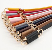 Ceintures fines ajustables pour femmes, style simple, fines, sans trous, ceintures de taille tendance pour robes, jeans, manteaux, pantalons