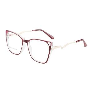 Monturas de Gafas Cat Eye FalaiEr TR87059 con Protección Anti Luz Azul para Mujer, Montura Completa, Lentes AC, Estilo Europeo - Product Image 5