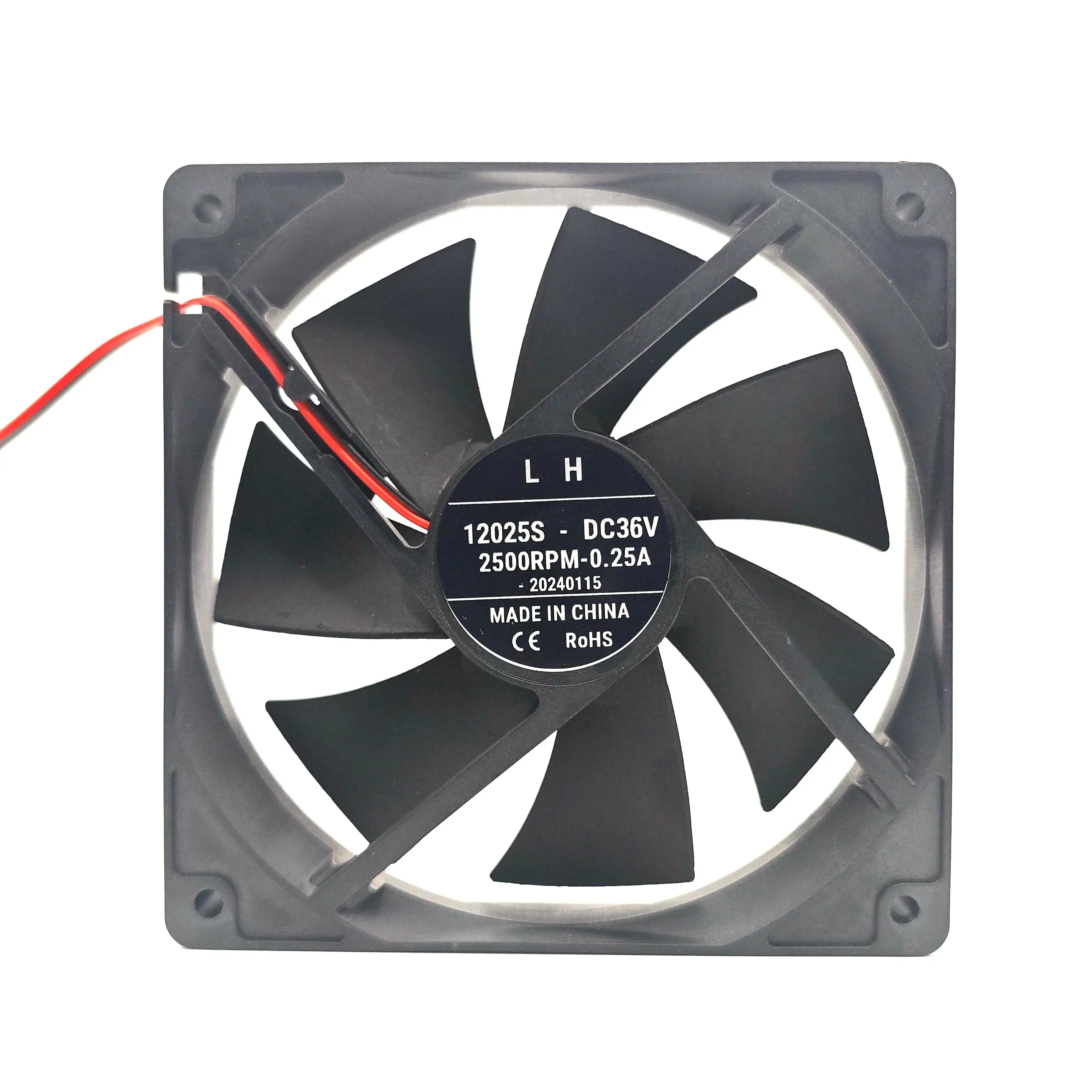 DC eksenel Fan fırçasız 36V 0.25A 2500RPM 12025S 120*120*25mm gözenekli rulman fırçasız Motor Guard Fan bilgisayar oto parçası