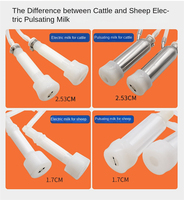 Machine à traire les vaches portable de 10 L, ultra grande capacité, vitesse de pulsation réglable, adaptée à la volaille, aux animaux, aux vaches