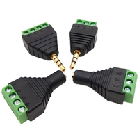 Connecteur Jack Audio RCA Stéréo Double Canal en Cuivre 3.5MM/2.5MM/6.5MM pour Casque, DIY Sans Soudure, Mâle/Femelle