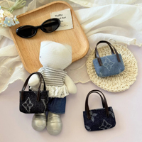 Mini sac fourre-tout de luxe pour poupées Labubu 4.0, sac fourre-tout fait main pour peluches Hello Kitty de 17 cm, styles tendance pour figurines