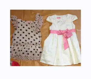 Hot sale second hand used girls dress used beautiful dress for kids