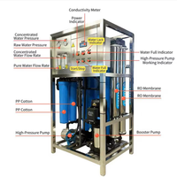 Système de purification d'eau par osmose inverse automatique, 250L à 500L/H, station de traitement d'eau pour usage commercial