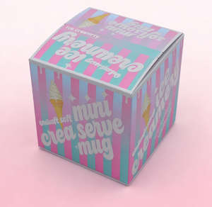 Boîte mystère personnalisée en carton avec bande de déchirement pour mini-tasses à glace molle imprimées sur mesure - Product Image 4