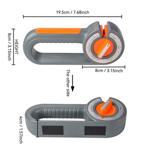 Affûteurs de couteaux professionnels 6-en-1 réglables en diamant, tungstène, acier et céramique – Outils d'affûtage manuels rapides pour la cuisine - Product Image 3