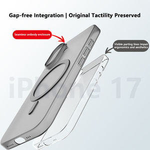 Custodia Protettiva Ultra Sottile Magnetica Anti-Impronta Opaca Effetto Pelle per Serie 17 Pro Max/16/15/14 Pro Max PP - Product Image 5