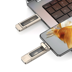 Usams Type-C + USB cổng kép hợp kim nhôm 5G tốc độ cao ổ đĩa flash với hộp 128GB 256GB 512GB 1TB 2TB - Product Image 2