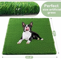 Gazon Artificiel Écologique Inodore pour Animaux, Tapis Haute Densité Anti-Usure, Pelouse Facile à Nettoyer pour Balcon et Zone de Repos des Animaux