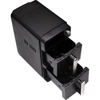 Friteuse à air numérique moderne carrée à double panier en plastique 5+5L avec écran LED et protection contre la surchauffe pour usage domestique (OEM & ODM)
