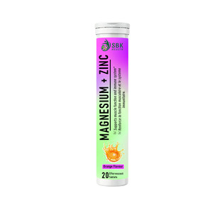 Tabletas Efervescentes de Magnesio y Zinc, Sabor Naranja, 20 Unidades, Refuerzo Inmunológico, Gran Venta - Product Image 1