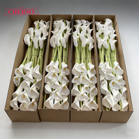 Fleurs de lys blancs artificielles en EVA de haute qualité, aspect réaliste, 52 cm, pour centre de table, mariage, Noël, Nouvel An, décoration de la maison