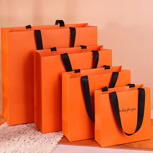 Bán buôn tùy chỉnh in thương hiệu sang trọng thiết kế logo bán lẻ Quà Tặng mua sắm gói túi giấy với xử lý cho quần áo giày - Product Image 3