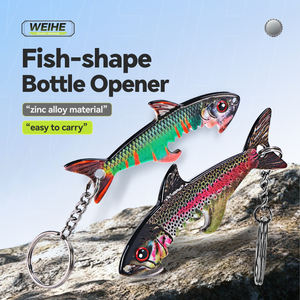 WEIHE - Abridor de Botellas con Forma de Pez de 12.5 cm y 30 g, 5 Colores, Abridor de Botellas de Aleación de Zinc, Llavero - Product Image 2
