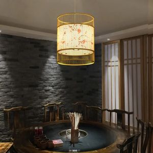 Nouvelle suspension de style chinois pour salle à manger, chambre privée d'hôtel, stand, avec projecteur inférieur - Product Image 1