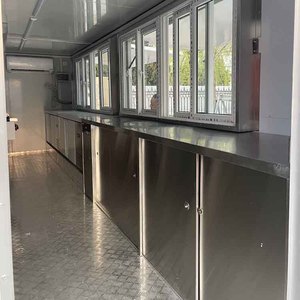 モバイルフードトラックカフェバンコーヒーカートフードトラックモバイルキッチンホーストレーラーアイスクリームトラックモバイルバーストリートフードキオスク - Product Image 6