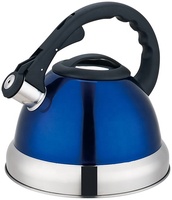 Bouilloire sifflante en acier inoxydable de 3 litres pour cuisinière, avec eau, pour la maison ou le camping, écologique, passe au lave-vaisselle