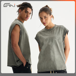 Gilet Senza Maniche Vintage da Uomo Dreaming Lion in Cotone Pesante Lavato Stile Retrò Vestibilità Ampia - Product Image 1