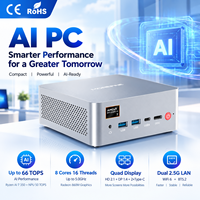 AMD Ryzen AI 7 350 Mini PC tot 66 TOPS 96GB DDR5 Radeon 860M OCuLink AI Computing Mini-computer voor Edge AI