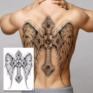 Pegatina <span class=keywords><strong>de</strong></span> <span class=keywords><strong>tatuaje</strong></span> corporal temporal impermeable <span class=keywords><strong>de</strong></span> gran tamaño con <span class=keywords><strong>espalda</strong></span> completa para <span class=keywords><strong>hombre</strong></span> - Product Image 1