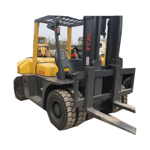 TCM <b>Used</b> 7 Ton Diesel Forklift 4WD Solid Tire Rough Terrain Heavy Duty Lift Truck - Product Image 1