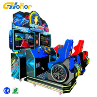 Nueva Consola de Videojuegos de Carreras de Gran Tamaño, Simulación de Carreras para Dos Jugadores, Enchufe Estadounidense, Material ABS, para Interiores