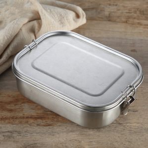Amazon high quality Seal leak proof 47oz 304 Stainless Steel Tiffin Box Kids Bento Metal Lunchbox Stainless Steel lunch box