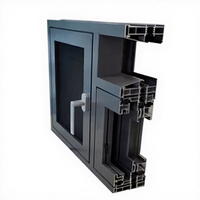 Fenêtre à battant extérieure BOCHARM insonorisée en aluminium et verre avec moustiquaire, double vitrage, sur mesure pour escalier et salle de bain