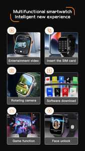 Sıcak 4G 5G SIM kart akıllı saat telefon HD Amoled monitör GPS kalp hızı kan basıncı/Oxigen Android IOS asya avrupa afrika için - Product Image 3