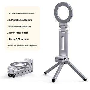 Hợp Kim Nhôm Điện Thoại Từ Tính Đứng Sống Chân Máy Đa Chức Năng Có Thể Gập Lại Máy Tính Để Bàn Đứng Kinh Doanh Du Lịch Điện Thoại Di Động Chủ - Product Image 6