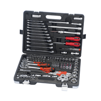 Disen 82 pièces 50BV30 Jeu de douilles métriques en acier inoxydable 1/4 1/2 OEM