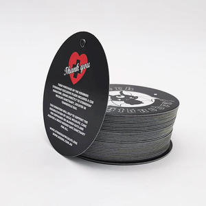 गोल आकार ग्लॉसी अनुकूलित वाहक सामान टैग उत्पाद टैग कस्टम परिधान हैंग टैग - Product Image 5