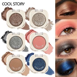Single <b>Eye</b> <b>Shadow</b> Powder Glitter Shimmer Matte Waterproof Long Lasting Crease Safe for Daily Makeup - Product Image 2